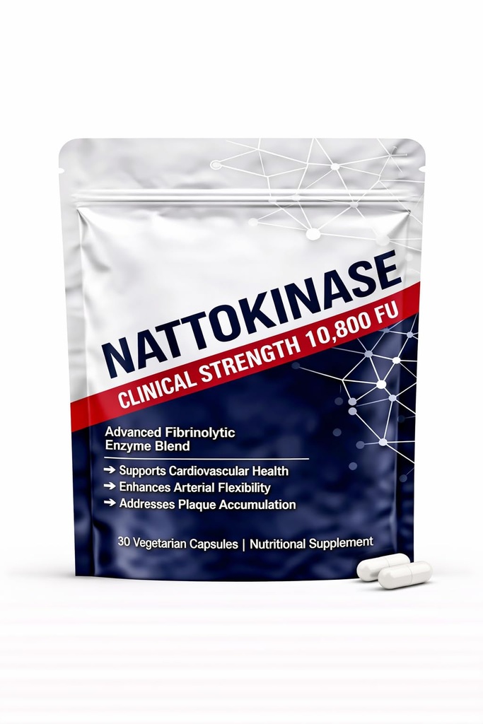 Ascilia Ultimate Nattokinase 10800 fu, Nattokinase Supplement, Healthy Circulation & Daily Wellness Support,Vegan, Gluten Free, 30 Vegetarian Capsules,Non-GMO