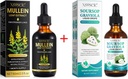 Mullein druppels voor longen reinigen en sourop Bitters Liquid, Mullein Leaf Extract Tinctuur met Chlorofyl, Soursop Multivitamine Drops,Natuurlijk kruidensupplement voor mannen en vrouwen