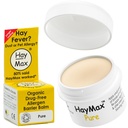 Baume de barrière d'allergène de HayMax - Pure 0,17 fl oz - Bio, naturel et non somnolent Baume de lutte contre la fièvre et l'allergie - Blocs Pollen et autres particules d'allergène - Idéal pour les adultes, les enfants et les femmes enceintes