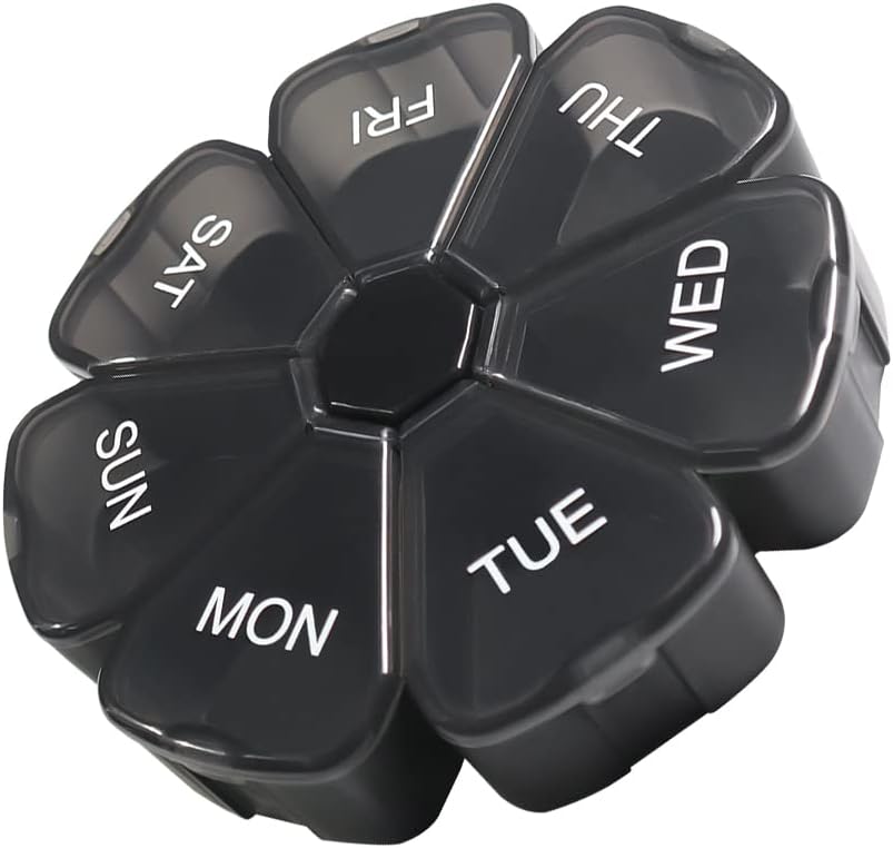 Weekly Large Pill Organizer 7 Dag, pil Box, pil geval, pil container, reis pil Organizer, pil houder, pil doos 7 Dag, pil Dispenser, visolie, pillen, supplementen, vitaminen, medicijnen Organisator
