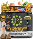 Googipet Premium Dog Multivitamin Chewable, Dog Vitamins and Supplements, Puppy Vitamins & Senior Dogs Probiotics for Gut Health + Vitamin C, Glucosamine for Dogs Joint Support (Chicken Flavor)