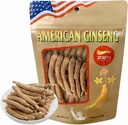 Zen Ginseng - 4 oz Sac de racine de ginseng Wisconsin américain - Non-OGM, sans gluten. Ajouter ce ginseng dans soupe, thé, café, jus, smoothies et cuisson (Petite longue racine 4 oz Sac)
