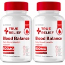 True Relief Blood Balance Supplement, True Relief Glyco Support Blood Balance Capsules - Maximum Strength, All Natural Healthy Circulation & Stable Levels, TrueRelief Pills Reviews (2 Pack)