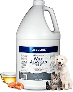 Life Line Pet Nutrition Wild Alaska Visolie voor honden en katten 128oz 