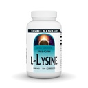 Bron Naturals L-Lysine Free Form -Aminozuur Supplement ondersteunt energievorming & Collageen - 100 Capsules