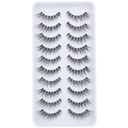 Newcally Lashes Natural Wispy False Eyelashes Cat Eye Lashes Hand-Knotted Soft Light Volume Fake Lashes Multipack