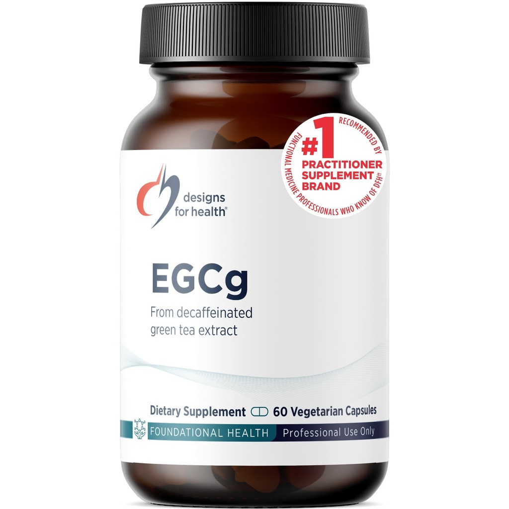 Designs for Health EGCg - Cafeïnated Green Tea Extract (225mg) + Polyfenolen Antioxidant Supplement - Non-GMO Vegan Green Tea Pillen (60 capsules)
