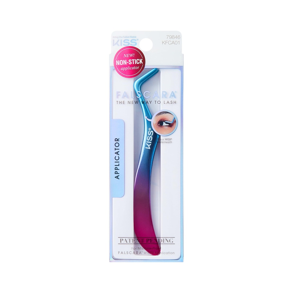 KISS Falscara DIY Eyelash Extension Wisp Applicator for Mistake-Proof Artificial Lash Placement – Ergonomically Designed Handle to Easily Build Your Featherlight Synthetic Reusable Eyelash Clusters
