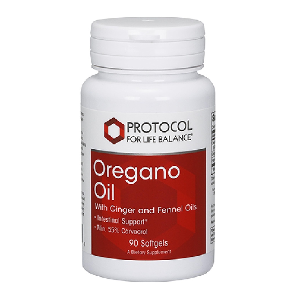 PROTOCOL VOOR LIFE BALANS Oregano Oil 0,2 ml - voor Intestinal Support - Minimaal 55% Carvacrol - met Ginger & Fennel Oil - Dairy Free & Egg Free - 90 Softgels