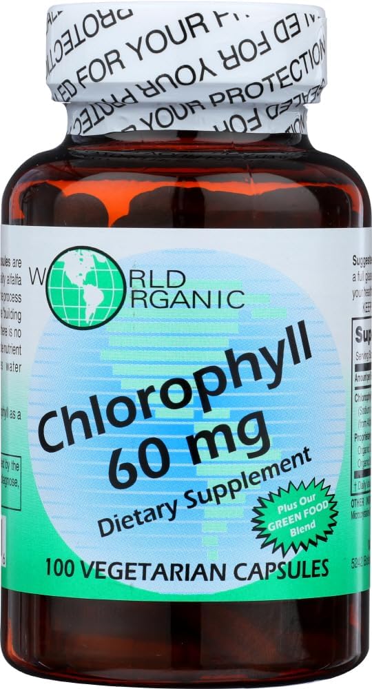World Organic Chlorophyll 60MG, 100 CP