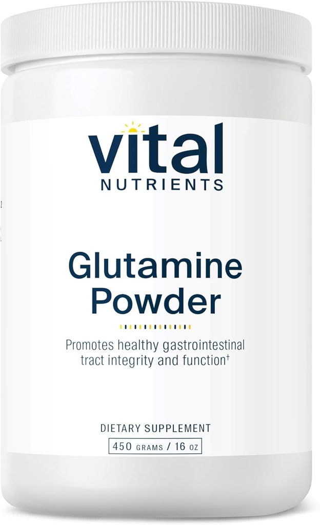 Vitale voedingsstoffen Glutaminepoeder - Gezonde gastro-intestinale Tractfunctie - Gluten, zuivel, sojavrij - Non-GMO - 450g/16 oz L-Glutaminepoeder