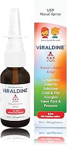0.5% Povidone-Iodine Nasal Spray, Rapid Relief Formula, Helps with Daily Congestion, 100 Applications, 30ml