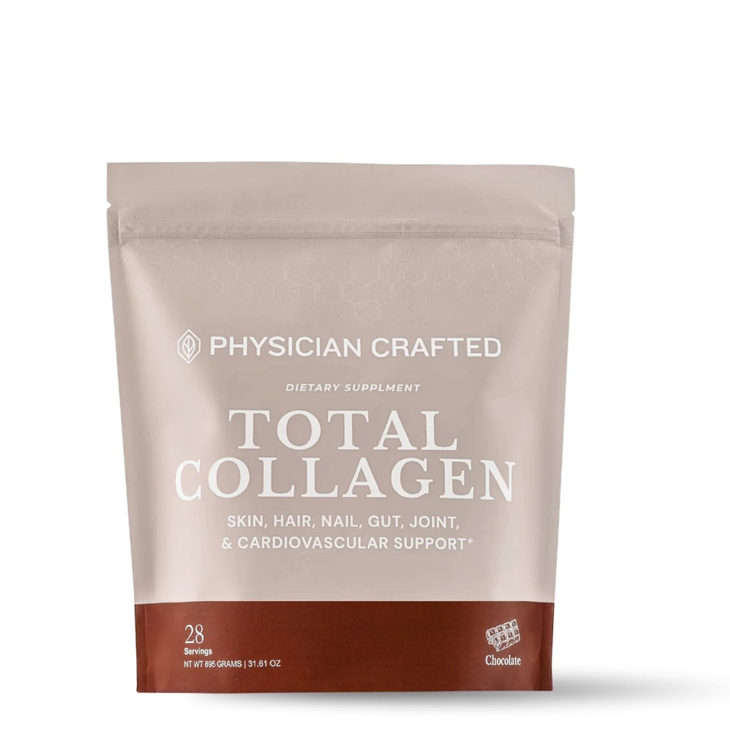 Physician Crafted-15g Collagen Peptides W/Fucoidan, Inulin, Glucosamine & More (Chocolate)