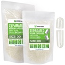 XPRS Nutra Vegan Maat 00 Gescheiden Capsules - 1000 Tel Premium Lege Capsules Gescheiden in zakken - Wissen Lege 00 Pillen voor DIY supplement vullen