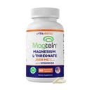 Vitamatic Magtein Magnesium L-Threonate 2000 mg with D3 – 90 Vegetarian Capsules – Brain Support, Memory & Focus Supplement – Highly Absorbable Magnesium – Non-GMO, Gluten Free, Made in USA