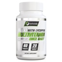 kruidolab Multivitamine eenmaal daags, Max Strength Vitaminen A, C, D, E, K, B1, B2, B6, B12, Niacin, Calcium, Magnesium, Zink, Selenium, Koper, Mangaan, Chroom met Lycopeen, 60 Tel 2 Mo Supply