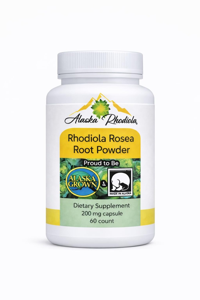 Capsules, Root Powder Capsules, 200mg, 60 Count Dietary Supplement for Natural Energy and Stress Support