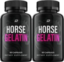Horse Gelatin Capsules – HorseGelatin Advanced Formula Pills Natural Ingredients Dietary Supplement - 2 Pack - 120 Capsules
