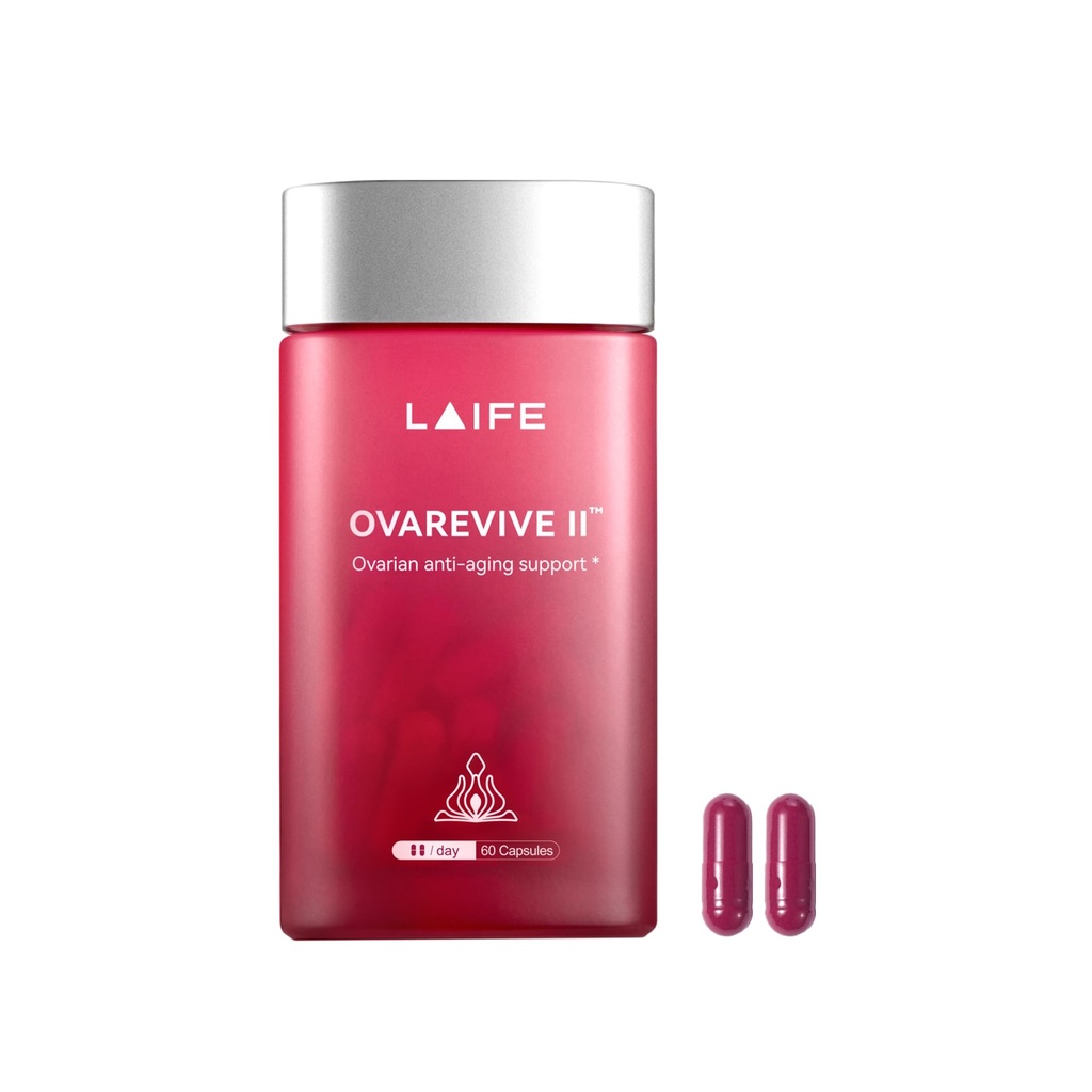 LAIFE Ovarian Health Support Supplement – Hormone Balance for Women, Regular Cycle & Mood Support, 40:1 Myo-Inositol Blend with Folate & Antioxidants – 60 Capsules, 30 Servings