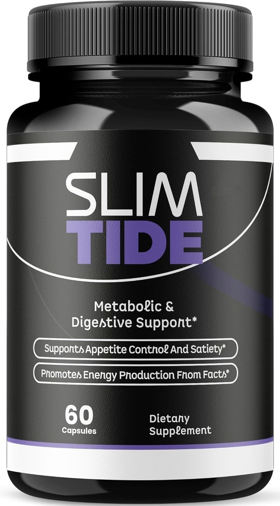 Original SlimTide Capsule | Premium Official Slimtide Formula, Natural Ingredients for Overall Health & Balanced Healthy Lifestyle | 60 Capsules Each Bottle (Pack of 1)