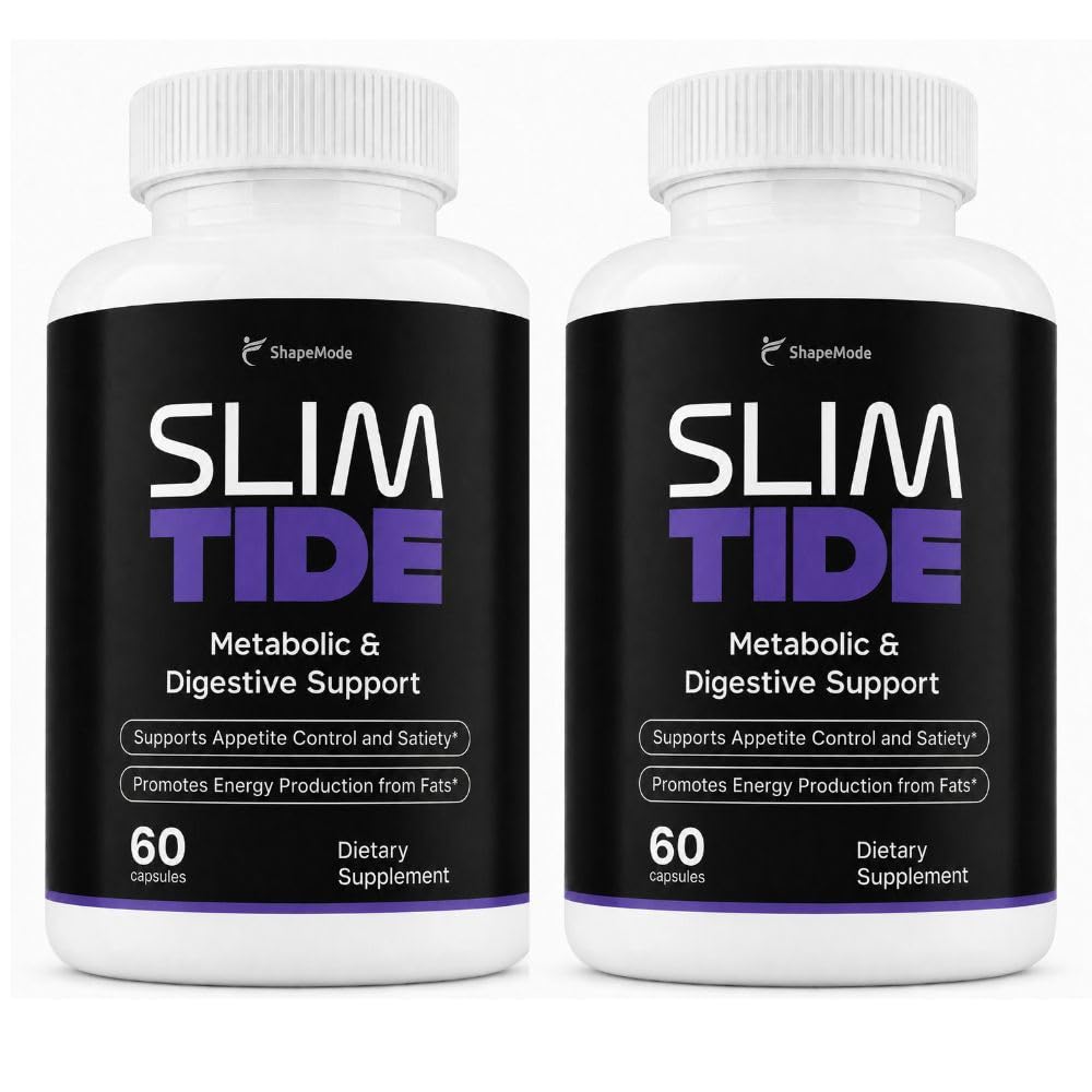 Official Slimtide Advanced Formula for Weight Management, Slimtide All Natural Ingredients, Health & Wellness Supplement with Maximum Strength for Active Lifestyle Reviews Vitamins (120 Capsules)