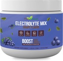 Elektrolytpoeder - Verfrissende workout Recovery Elektrolyten, Suikervrij, Glutenvrij & Veganistisch, Pure Keto & Paleo Hydration Drank, Immune Boosting Vitaminen (198 Gram, Druiven)