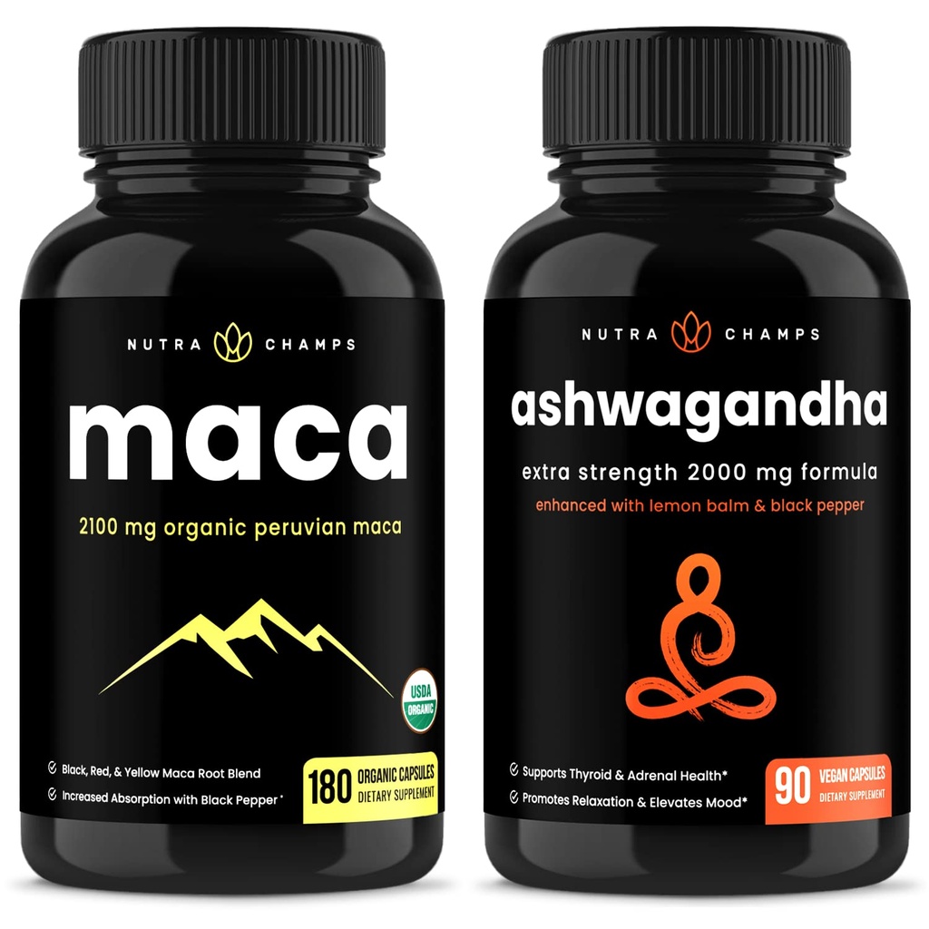 NutraChamps Maca en Ashwagandha Bundle