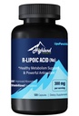 R Lipoïnezuur (Na) 300mg per portie, 120 Capsules, Tot 5X Verbeterde Absorptie, Uitstekend Voedingssupplement voor Gezond Metabolisme Ondersteuning en Antioxidanten-1 Fles