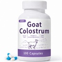 ZOXY Goat Colostrum Capsules - Grass Fed, Rich in Immunoglobulins to Support Immune Health, Gut Function, and Athletic Performance - Gluten-Free, 100 Capsules