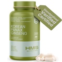 Korean Red Panax Ginseng 2000mg 120 Vegan Capsules Super sterkte Extract NSF gecertificeerde supplementen, Hoge Ginsenosides ondersteunt energie, uithoudingsvermogen, prestaties en duidelijkheid