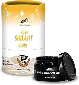 Pure Himalaya Organic Shilajit, High Potency Shilajit Resin - Gold Grade, Authentic & Natural - 70% Fulvic Acid & 85+ Trace Minerals for Energy & Immune Support
