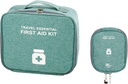 Empty First Aid Bags, Travel Medicine Bag, Medical Supplies Organizer Bag, Portable Kit for Traveling, Car, Home, Camping, Office, Hiking, Outdoor (Cationic Green)
