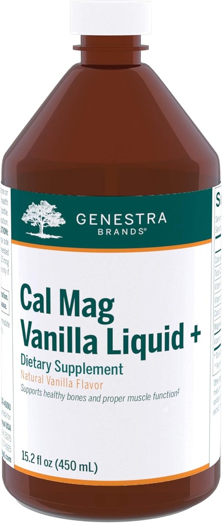 Genestra Merken Cal Mag Vanilla Liquid + 