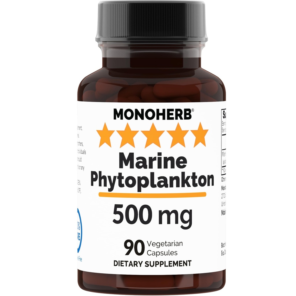 MONOHERB Phytoplancton marin 500 mg - 90 capsules végétariennes