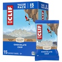 CLIF BAR - Energy Protein Bars - Chocolate Chip - Made with Organic Haver - Energy Bars - Non-GMO - (15 Pack)