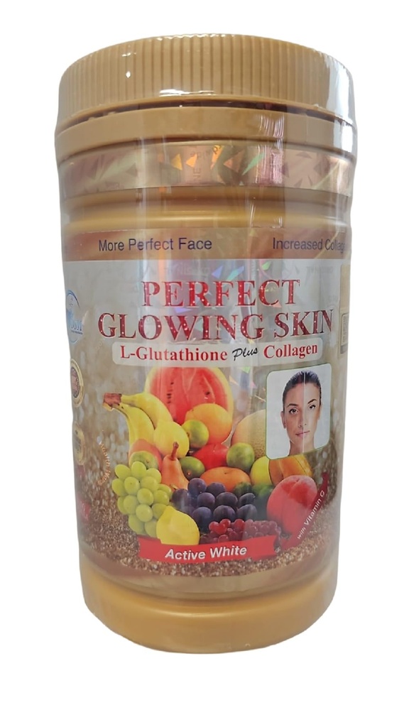 DSM Health Worldwide Phyto Collagen Perfect Glowing Skin with L-Glutathion Plus and Collagen Active White Powder Supplements 850g Jar