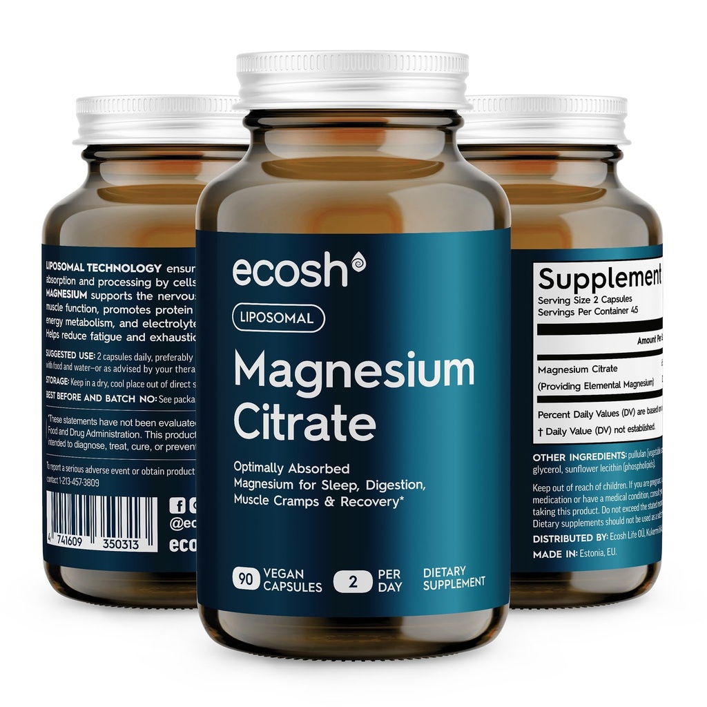 Liposomale Magnesium Citrate Capsules 