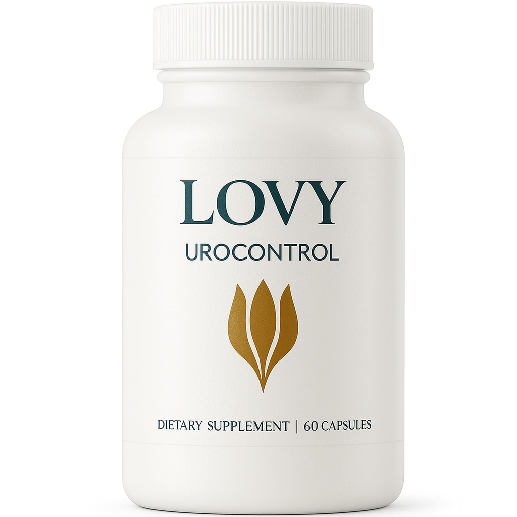 Lovy Urocontrol Capsules, Bladder Health Supplement, Maximum Strength Formula with Magnesium, Cranberry, Pumpkin Seed, Red Clover, Sea Buckthorn Fruit Powder, Non-GMO, Gluten Free, 60 Capsules (1)