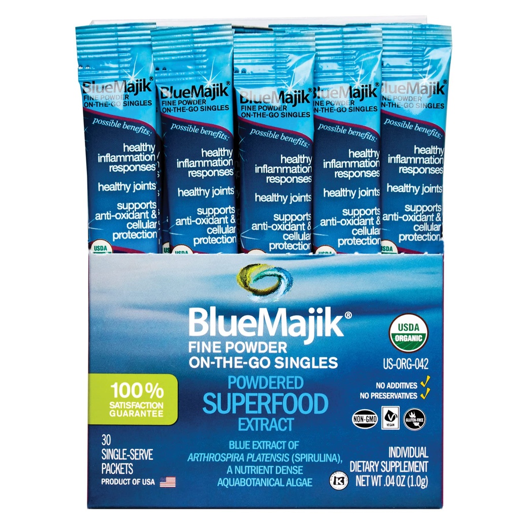E3LIVE Blue Majik On-The-Go-Singles, 30 Telling, 1 Gram