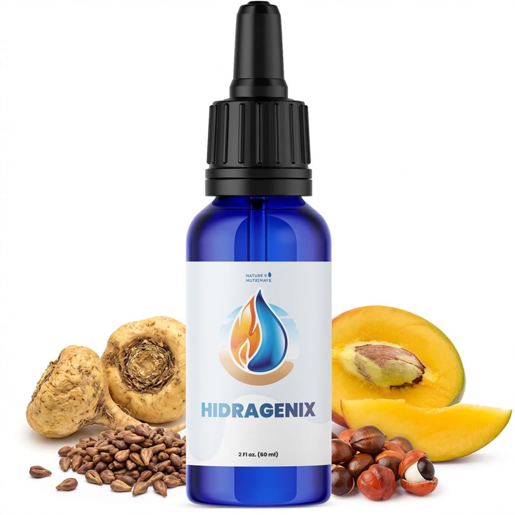 Hidragenix – Natural Herbal Supplement with Maca, Green Tea, Grape Seed & More – Non-GMO, 60 Servings – Manufactured in the USA, 2 FL.OZ, 60ml - 1 Month Supply