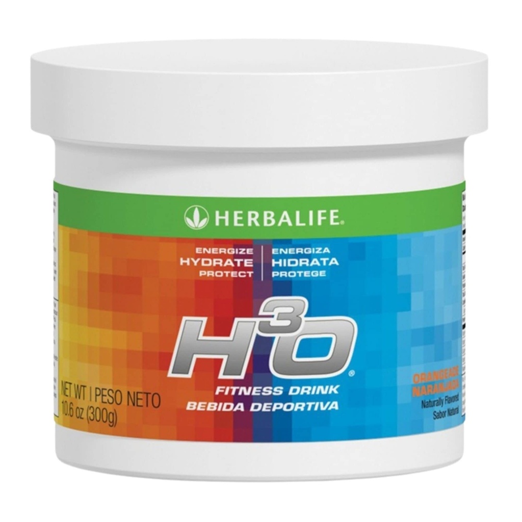 Herbalife H3O Fitness Drink: Orangeade Canister 10.6 Oz (300g), Koolhydraat Blend voor directe energie, Energie, Hydrateren, Beschermen, Natuurlijk Gearomatiseerd
