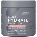 Sports Research® Hydrate Electrolytes Salted Pink Grapefruit - Sugar-Free & Naturally Flavored with Vitamins, Minerals, and Coconut Water - Supports Hydration* - 45 Servings