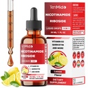 NAD+ Supplement Liquid Drops - 9in1 with Nicotinamide Riboside, Resveratrol, Quercetin, TMG Trimethylglycine, Fisetin, Co Q10, PQQ, and Black Pepper - 30ml 1 Fl Oz