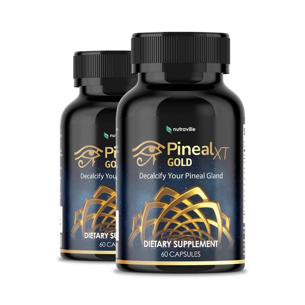 Pineal XT Gold - Pineal Gland Supplement - Third Eye Awakening - Focus and Memory Supplement for Brain - 7 Powerful Ingredients Decalcify, Detox, and Activate Your Pineal Gland, 60 Count