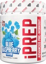 PERFECT SPORTS iPREP Advanced Pre Workout | 5g Creatine, 2g Beta Alanine, 300mg Electrolytes, 320mg Caffeine | Sugar, Dye, & Gluten Free | 30 Servings (Blue Raspberry)