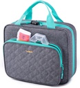 BAGSFY Sac de médecine pour le voyage, l'entreposage des bouteilles de pilule, grand cas de voyage de médicaments, Pills Box pour la vitamine, trousse de premiers soins Sacs vides. (Livré avec l'organisateur hebdomadaire de pilules)