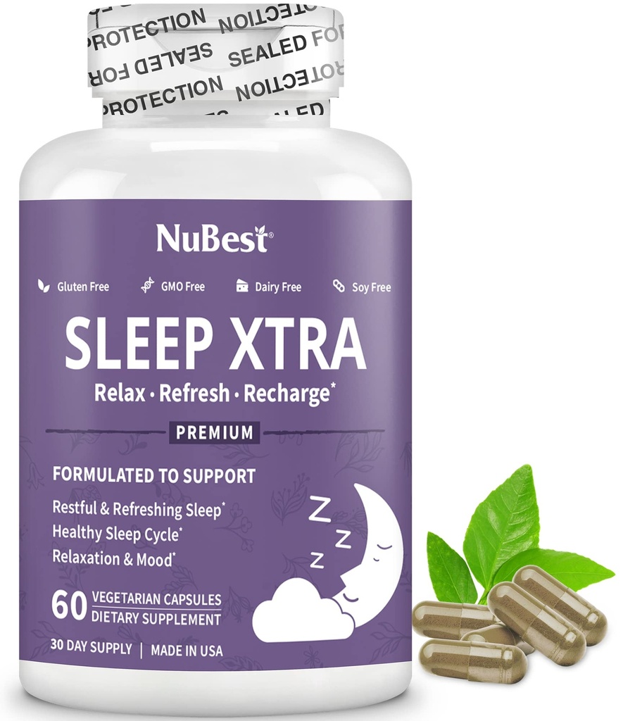 NuBest Sleep Xtra Ondersteunt Gezonde Slaap voor Volwassenen 