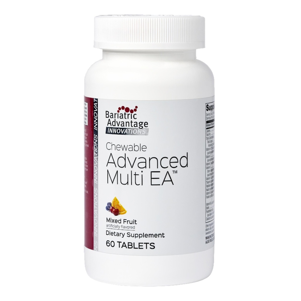 Avantage bariatrique Multivitamine quotidienne de haute puissance avec fer pour les patients de chirurgie bariatrique - Arôme de fruits mélangés - Compte 60