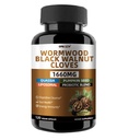 Wormwood Black Walnut Clove Parasite Cleanse | Liposomal Formula with Quassia, Probiotic Blend & Pumpkin Seed, Gut Cleanse & Detox Herbal Supplement with Black Walnut Hull, Vegan, 120 Capsules