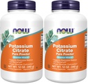NU Supplementen, Kalium Citroenpoeder, Ondersteunt Elektrolytbalans en Normale pH*, Essentiële Minerale, 12-Ounce (Pack of 2)